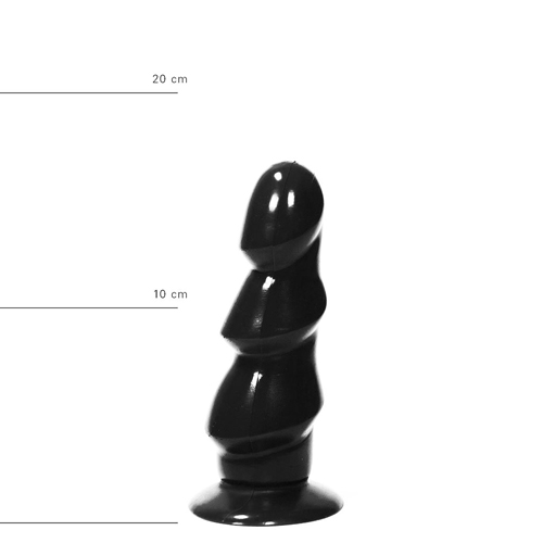 All Black - Schwarzen Analdildo mit Rippen