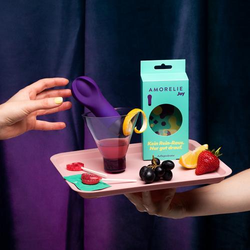 AMORELIE Joy - Groove Auflegevibrator - Lila