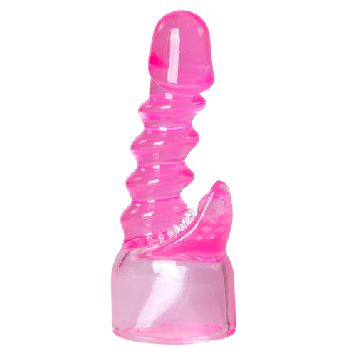 Easytoys Wand Collection - Aufsatz in Pink mit Riffeln