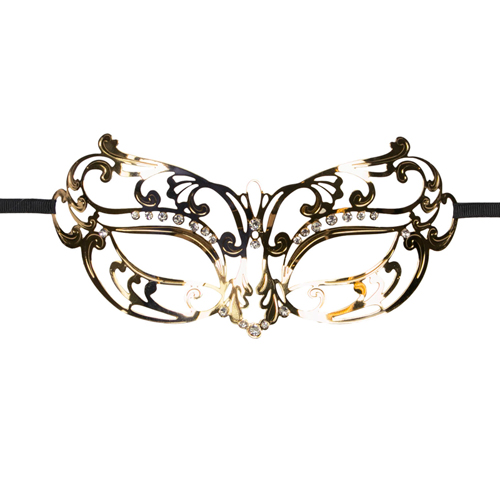 Easytoys Fetish Collection - EasyToys – Durchbrochene Maske aus Metall in Gold