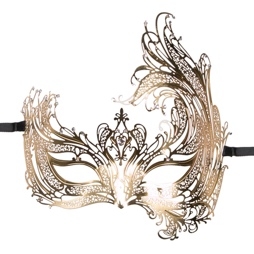 Easytoys Fetish Collection - EasyToys – Durchbrochene venezianische Maske in Gold