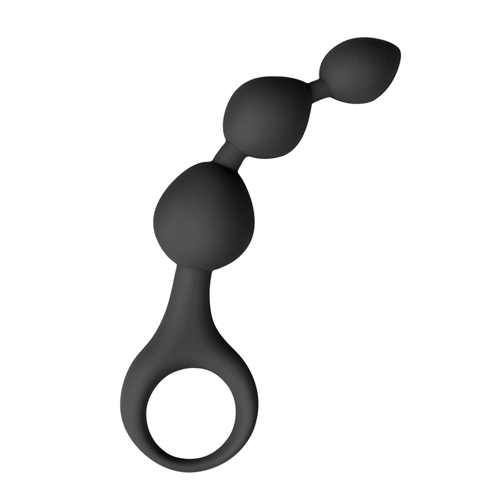 Easytoys Anal Collection - Schwarzer Analdildo in Kugelform aus Silikon