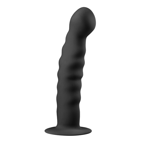 Easytoys Anal Collection - Saugnapf-Dildo aus Silikon - Schwarz