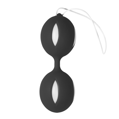 Easytoys Geisha Collection - Wiggle Duo Kegel Ball - schwarz/weiß