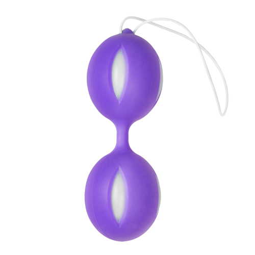 Easytoys Geisha Collection - Wiggle Duo Kegel Ball - lila/weiß