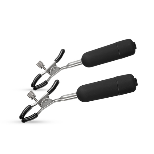Easytoys Fetish Collection - Nippelklemmen mit vibrierenden Kugeln
