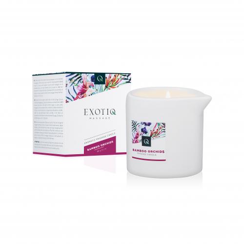 Exotiq - Exotiq Massagekerze Bamboe Orchideeën - 60g